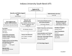 IT Organizational Chart - Indiana University South Bend