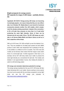 141006 Imtron ISY: LED collection - Media