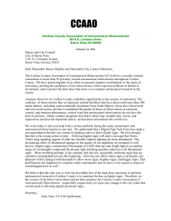 2014 02 24 CCAAO Letter to Mayor and Council