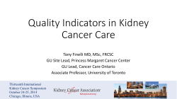 Quality Indicators in RCC Care