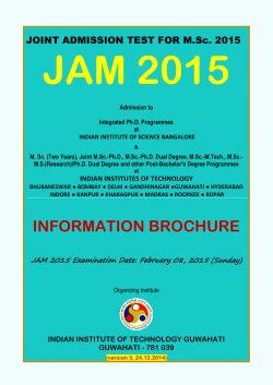 Information Brochure - Indian Institute of Technology Guwahati