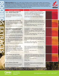 Download our Rooibos Extracts Sell Sheet