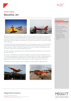 Banshee Jet-sw mod 2 - Meggitt Defence Systems UK