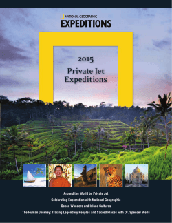 2015 Private Jet Expeditions - National Geographic Expeditions