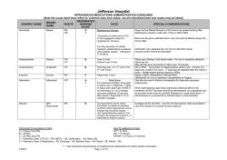 IV Medication Administration Guidelines