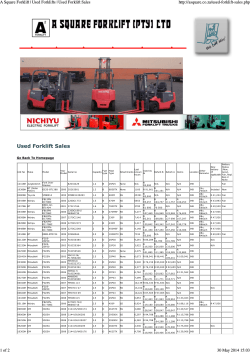 A Square Forklift | Used Forklifts | Used Forklift Sales