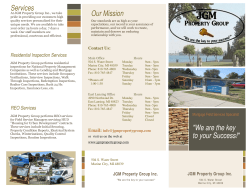 JGM Brochure - JGM Property Group