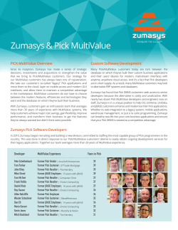 Zumasys-and-Pick-DBMS-Overview