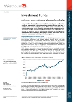 Investment Funds - Westhouse Securities
