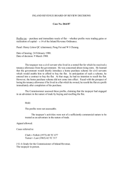 INLAND REVENUE BOARD OF REVIEW DECISIONS Case No. D64