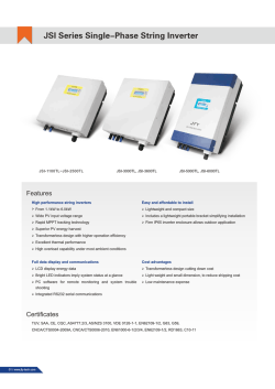 JFY Inverter Range
