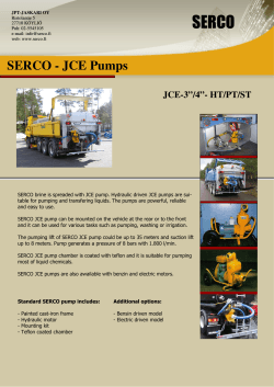 SERCO pumps 1.0