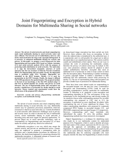 Joint Fingerpriting and Encryption in Hybrid domains for