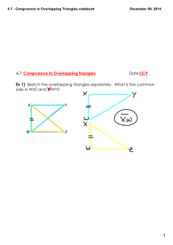 4.7 - Congruence in Overlapping Triangles.notebook