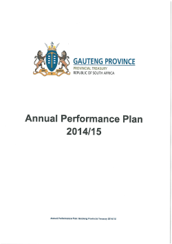 Annual Performance Plan 2014-15