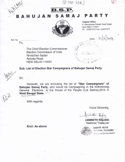 Bahujan Samaj Party - Election Commission of India