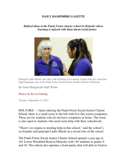 press - Paulo Freire Social Justice Charter School