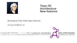 What Tizen 3 can provide to IVI