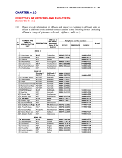 directory of officers and employees