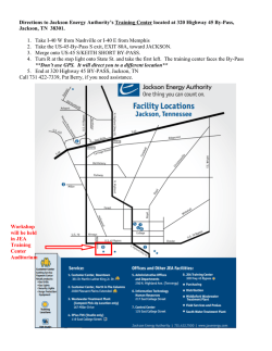 Directions to JEA Training Facility, Jackson TN