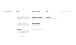 r&eacute;sum&eacute; - Darrin Snider Design