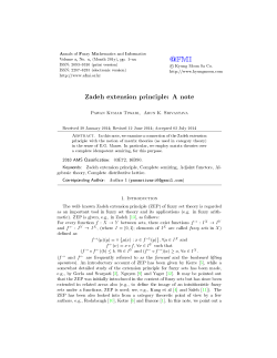 Zadeh extension principle: A note