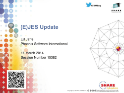 (E)JES Update 2014-03-11