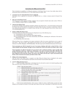 Instructions for filling out Form ITR-7