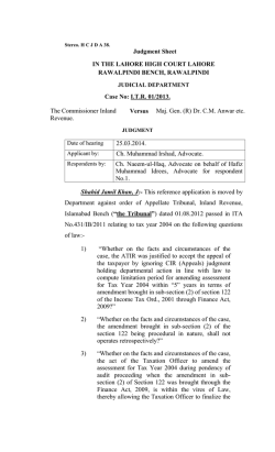 ITR 01/2013. The Commissioner Inland Rev