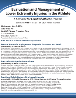Evaluation and Management of Lower Extremity Injuries in the Athlete