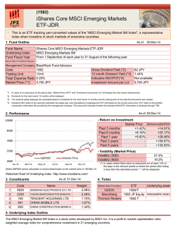 iShares Core MSCI Emerging Markets ETF-JDR