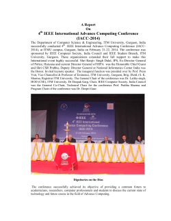 Report of IACC 2014