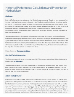 Historical Performance Calculations and Presentation Methodology