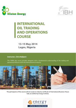 international oil trading and operations course