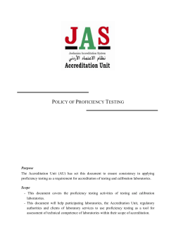 JAS-P02-Policy of Proficiency Testing - JAS