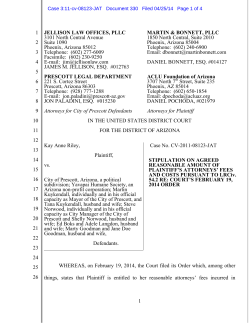 Case 3:11-cv-08123-JAT Document 330 Filed 04/25/14 Page 1 of 4