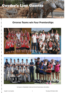 GLG April 2014 - District Council of Orroroo Carrieton