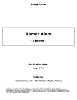 Kamar Alam - poems -