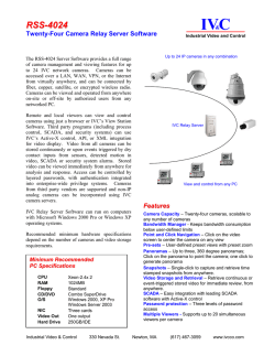IVC SCADA WiFi Camera PTZ