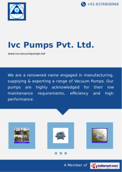 Download PDF - Ivc Pumps Pvt. Ltd.