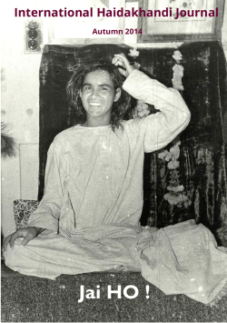 Jai HO ! - Haidakhandi Samaj
