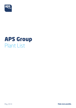 APS Group Plant List 2014.indd