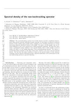 Spectral density of the non