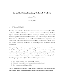 Automobile Battery Remaining Useful Life Prediction