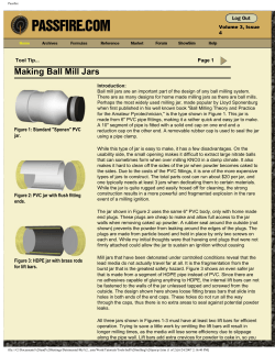 Making Ball Mill Jars