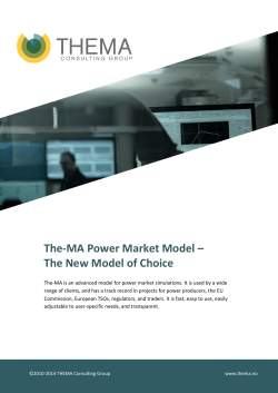 The-MA Power Market Model