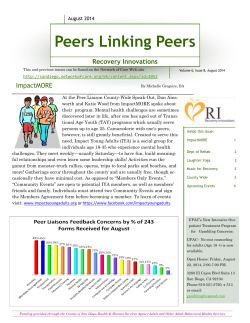 Peers Linking Peers August 2014