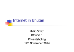 Internet in Bhutan
