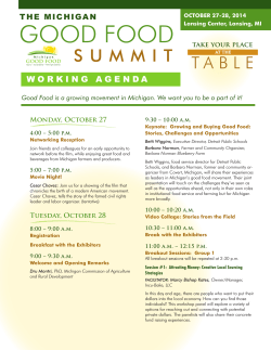 GOOD FOOD - Michigan Good Food Charter