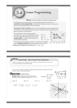 Linear Programming